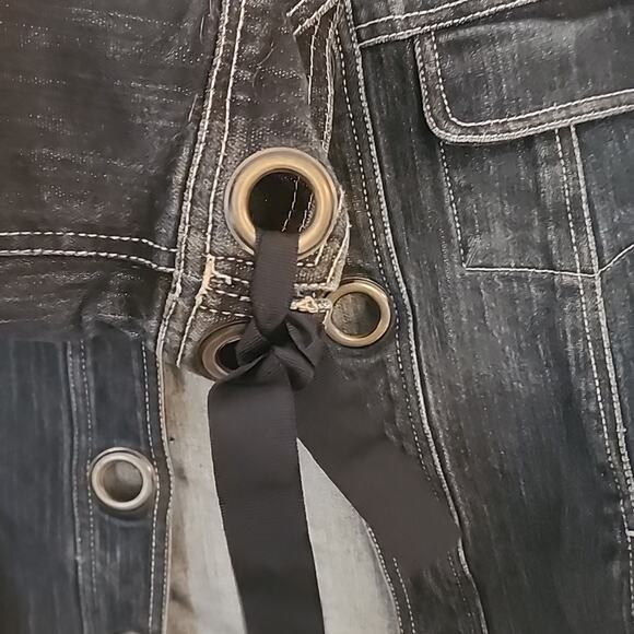 AMI Dark Wash Denim-Like Jacket, XL - Picture 3 of 7